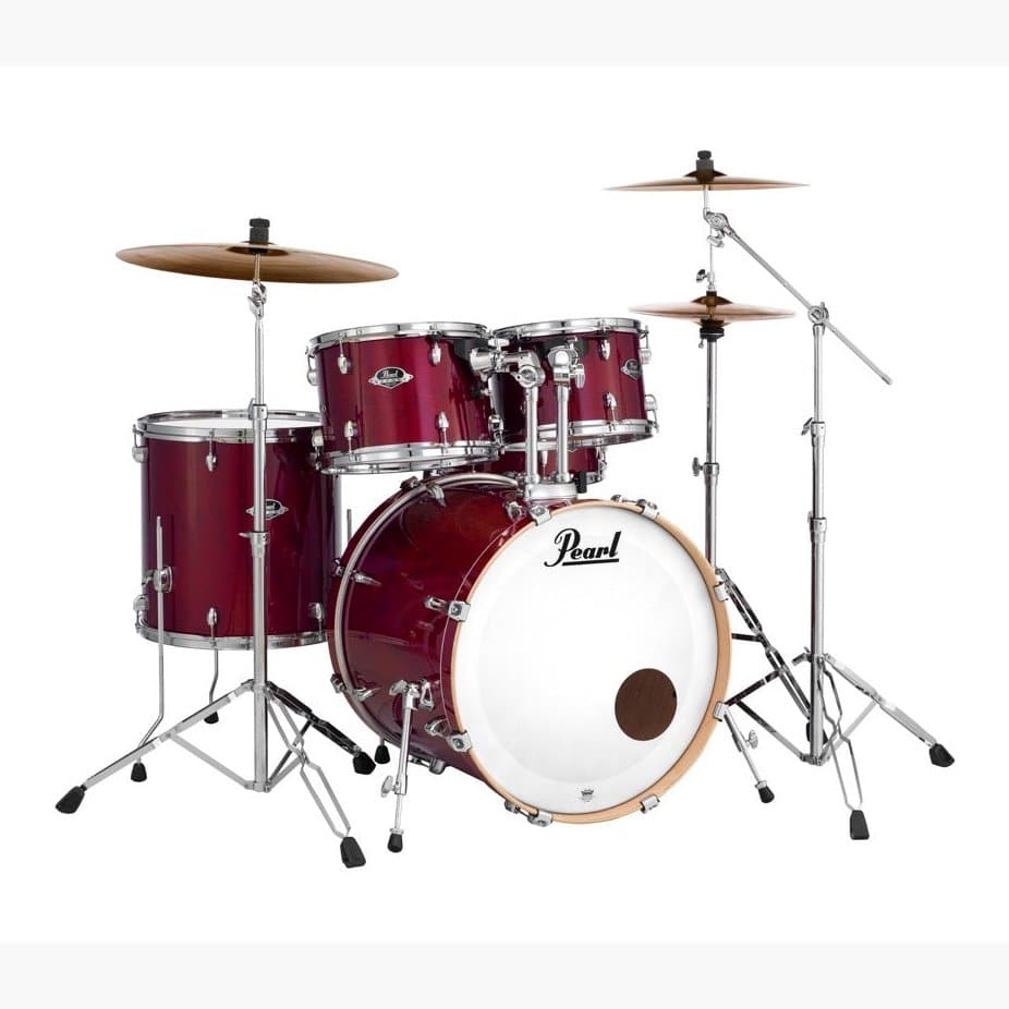 Pearl Export Lacquer Series 5 Piece Set w/ Hardware - Natural Cherry