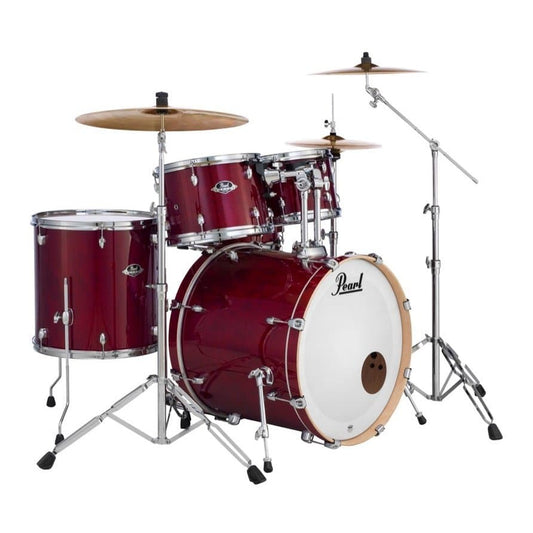 Pearl Export Lacquer Series 5 Piece Set w/ Hardware - Natural Cherry