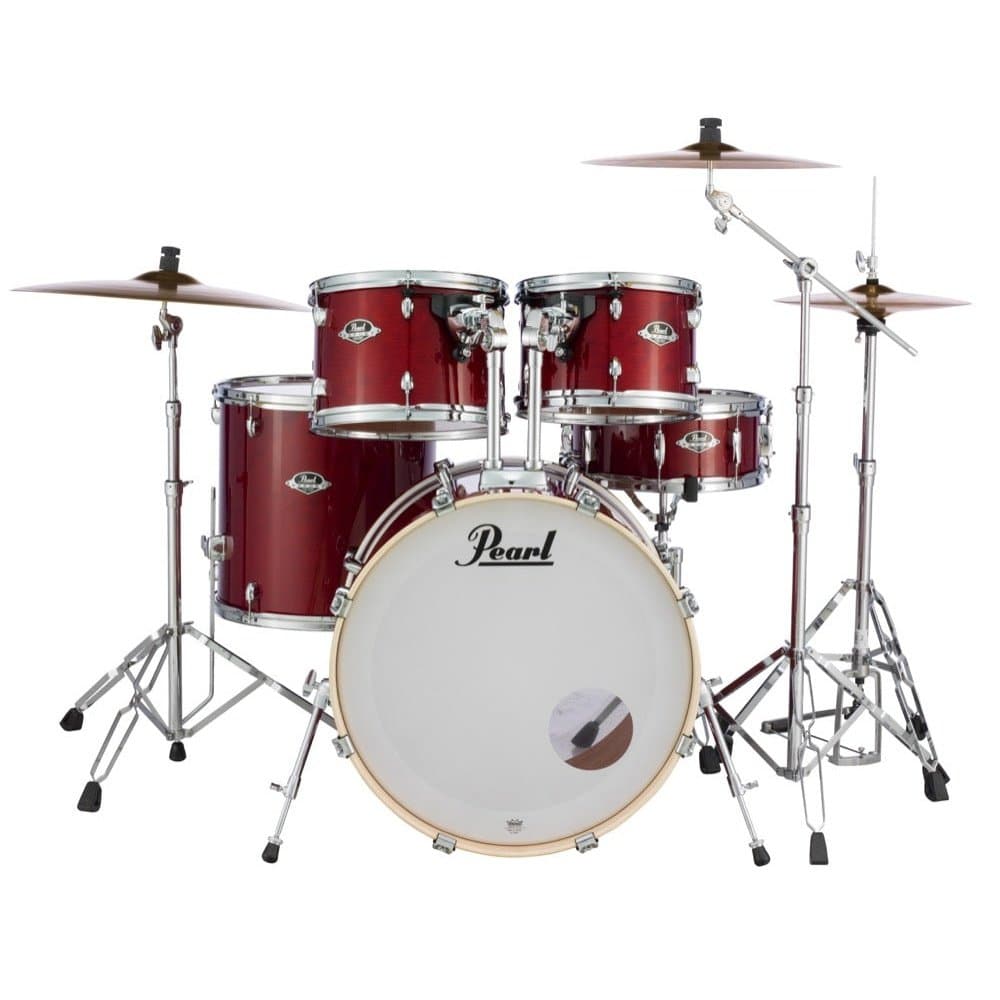 Pearl Export Lacquer Series 5 Piece Set w/ Hardware - Natural Cherry