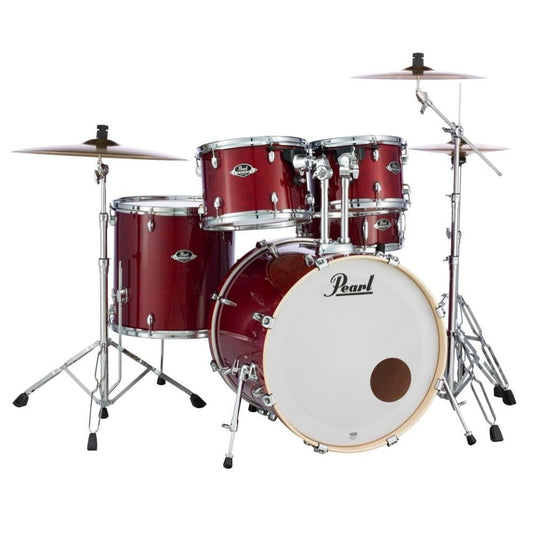 Pearl Export Lacquer Series 5 Piece Set w/ Hardware - Natural Cherry