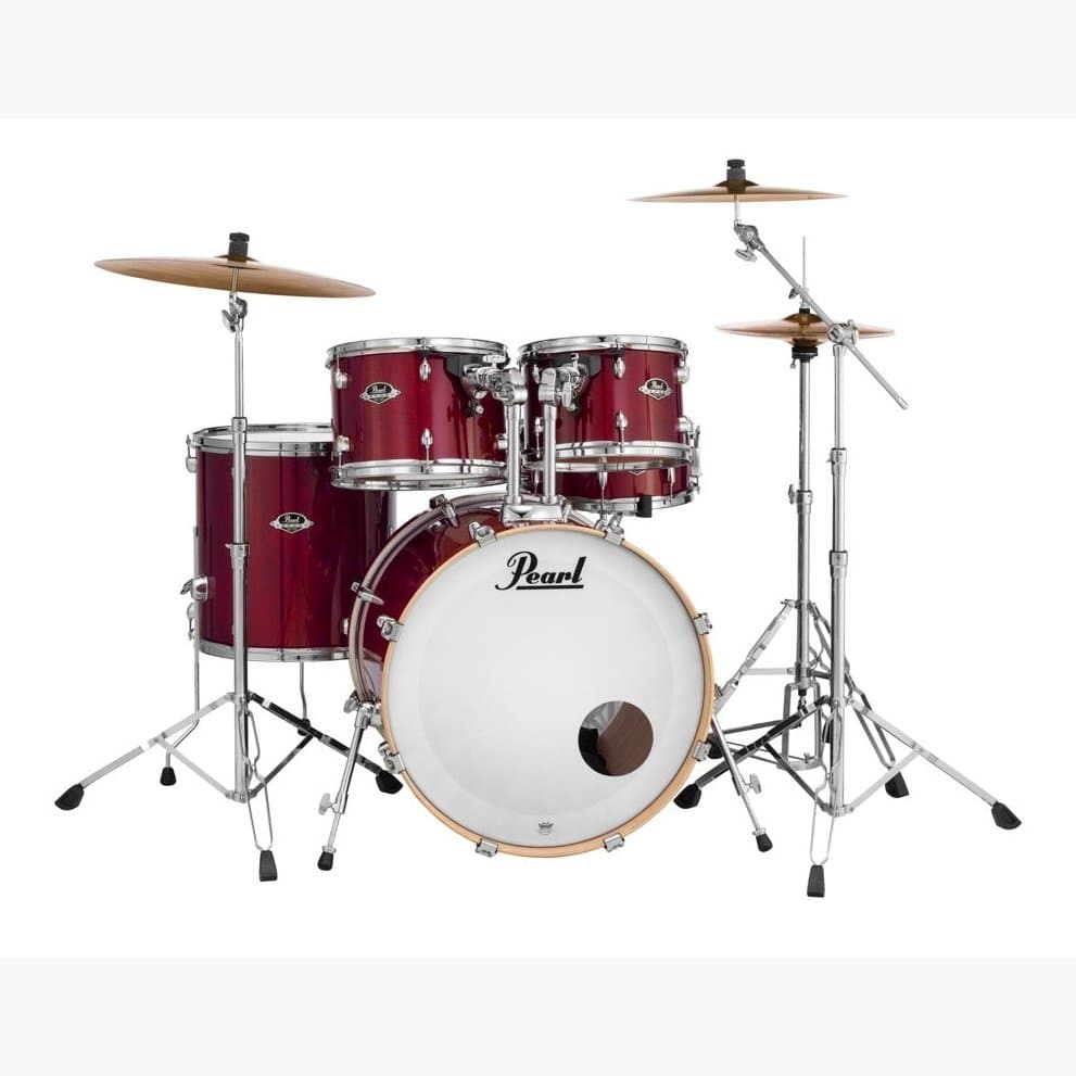 Pearl Export Lacquer Series 5 Piece Set w/ Hardware - Natural Cherry