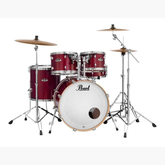 Pearl Export Lacquer Series 5 Piece Set w/ Hardware - Natural Cherry