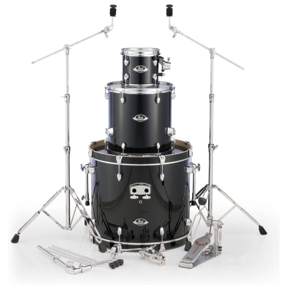 Pearl Export 3-piece Add-On Pack w/Hardware Pack Jet Black - EXX22/C31