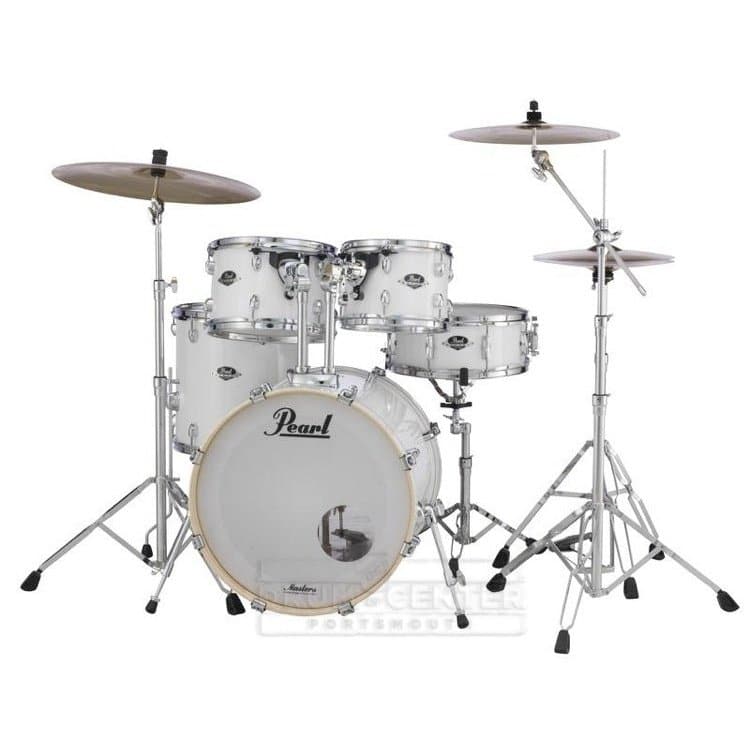Pearl Export 5-pc Drum Set w/20in Bass and Hardware - Pure White