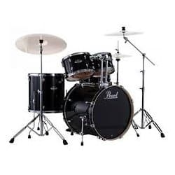 Pearl Export 5-pc Drum Set w/20in Bass and Hardware - Jet Black