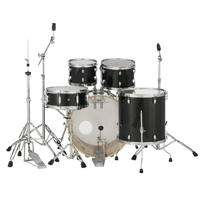 Pearl Export EXX725S 5pc Drum Set Jet Black w/Hardware