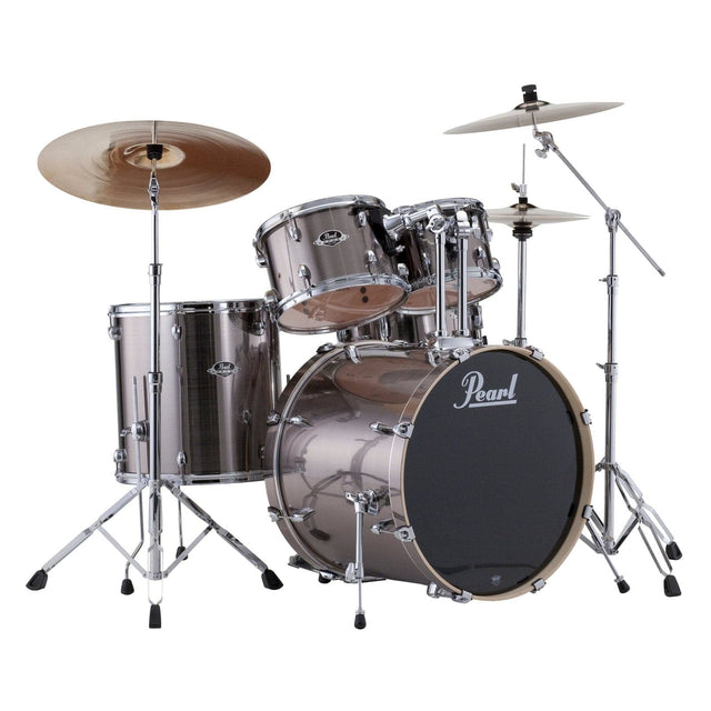Pearl Export EXX725S 5pc Drum Set Smokey Chrome w/Hardware