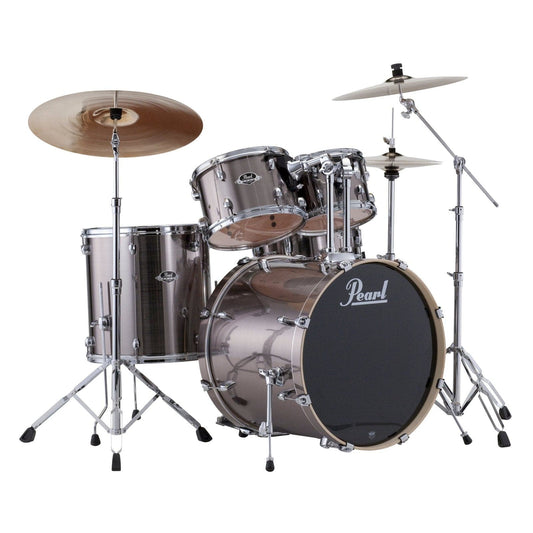 Pearl Export EXX725S 5pc Drum Set Smokey Chrome w/Hardware