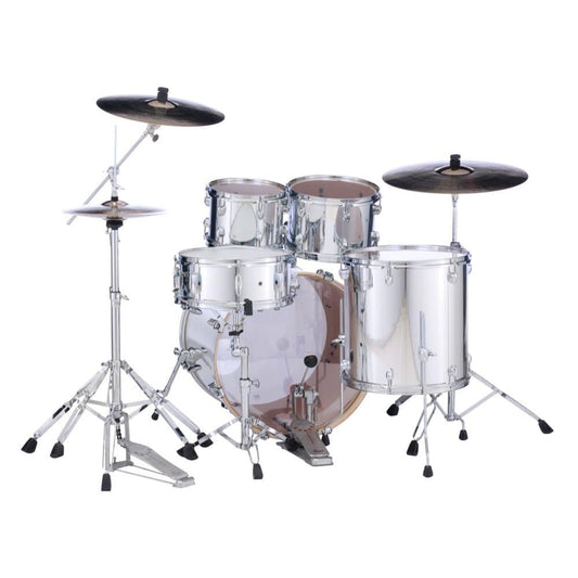 Pearl Export EXX725S 5pc Drum Set Mirror Chrome w/Hardware