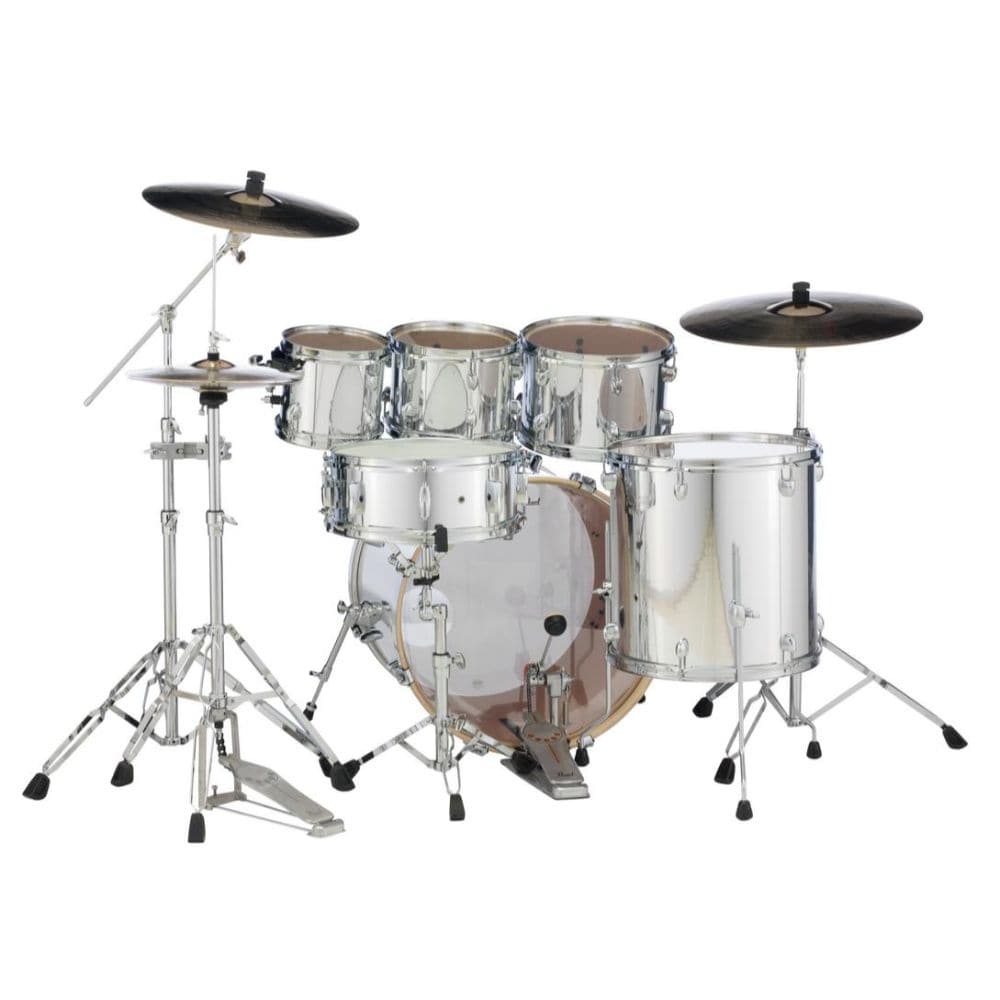 Pearl Export 6pc Drum Set w/Hardware - Mirror Chrome