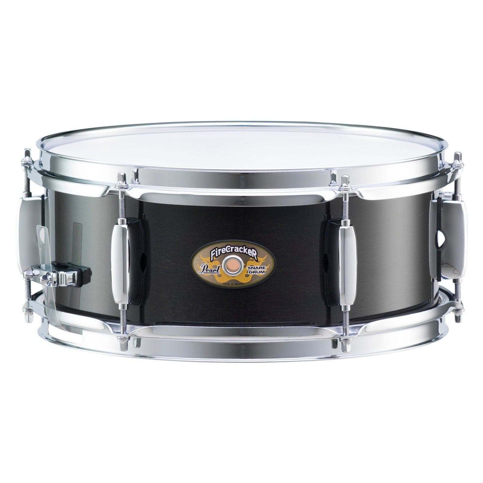 Pearl 12x5 FireCracker Snare Drum, 8-py Poplar shell- Ebony Mist
