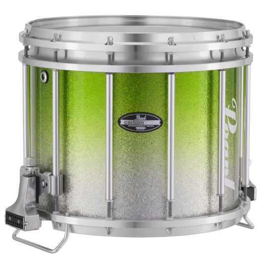 Pearl Marching Percussion: Ffx 14X12 Marching Sd Carboncore #971 - Green Silver Fade (Top)