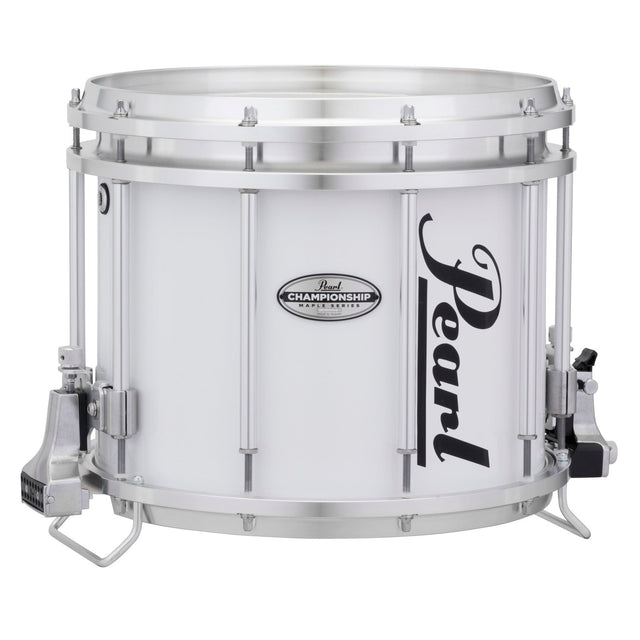 Pearl 13X11 Championship Maple Ffx Marching Snare - Pure White