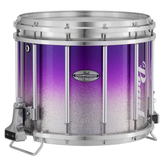 Pearl : 13X11 Championship Maple Ffx Marching Snare Drum, W/R Ring #977 - Purple Silver Fade (Top)