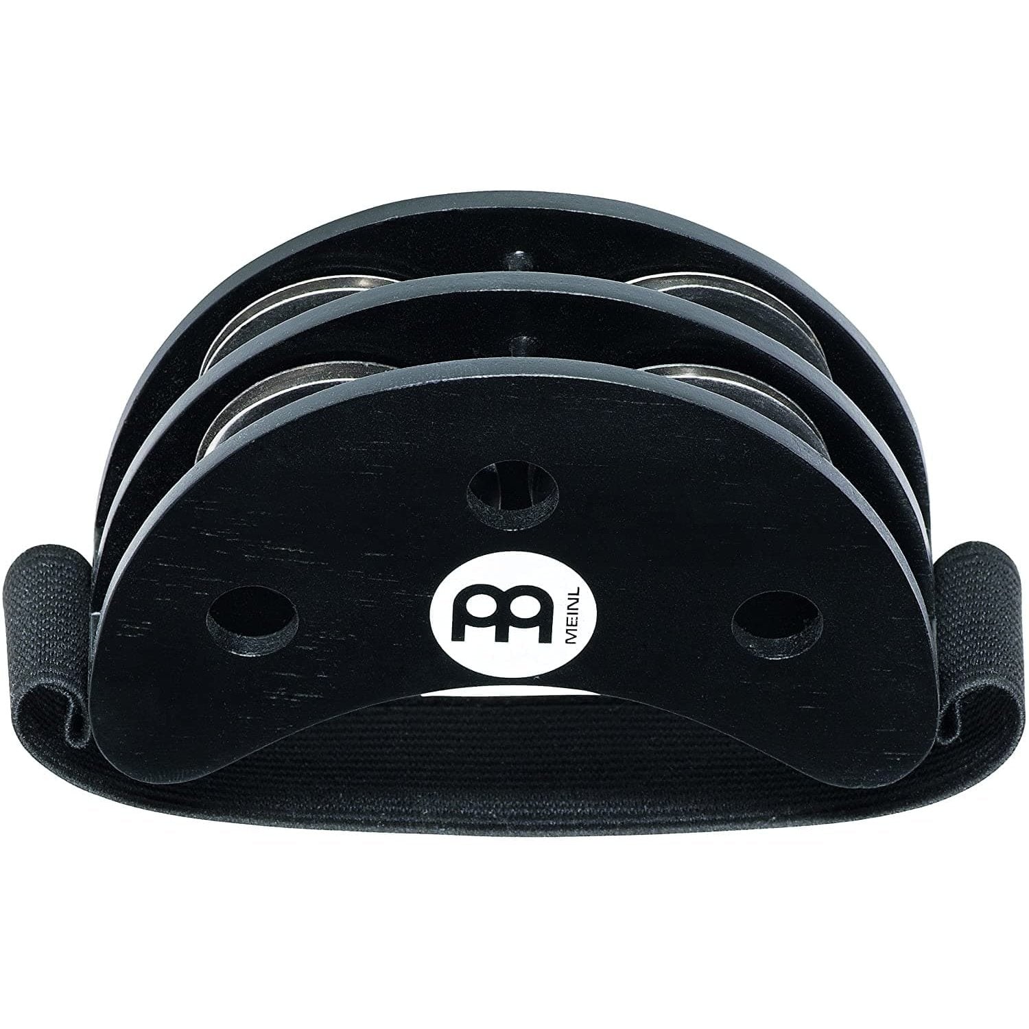 Meinl Foot Tambourine Steel Jingles Black