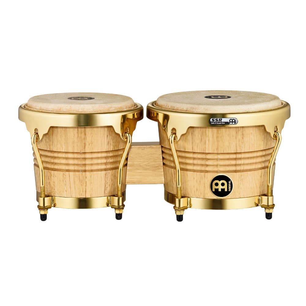 Meinl Wood Bongos 6 3/4 & 8 Natural Gold Hardware