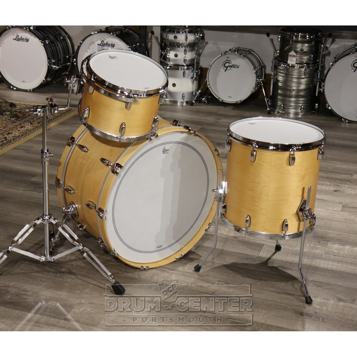 Gretsch Brooklyn 3pc Drum Set w/26BD Satin Natural