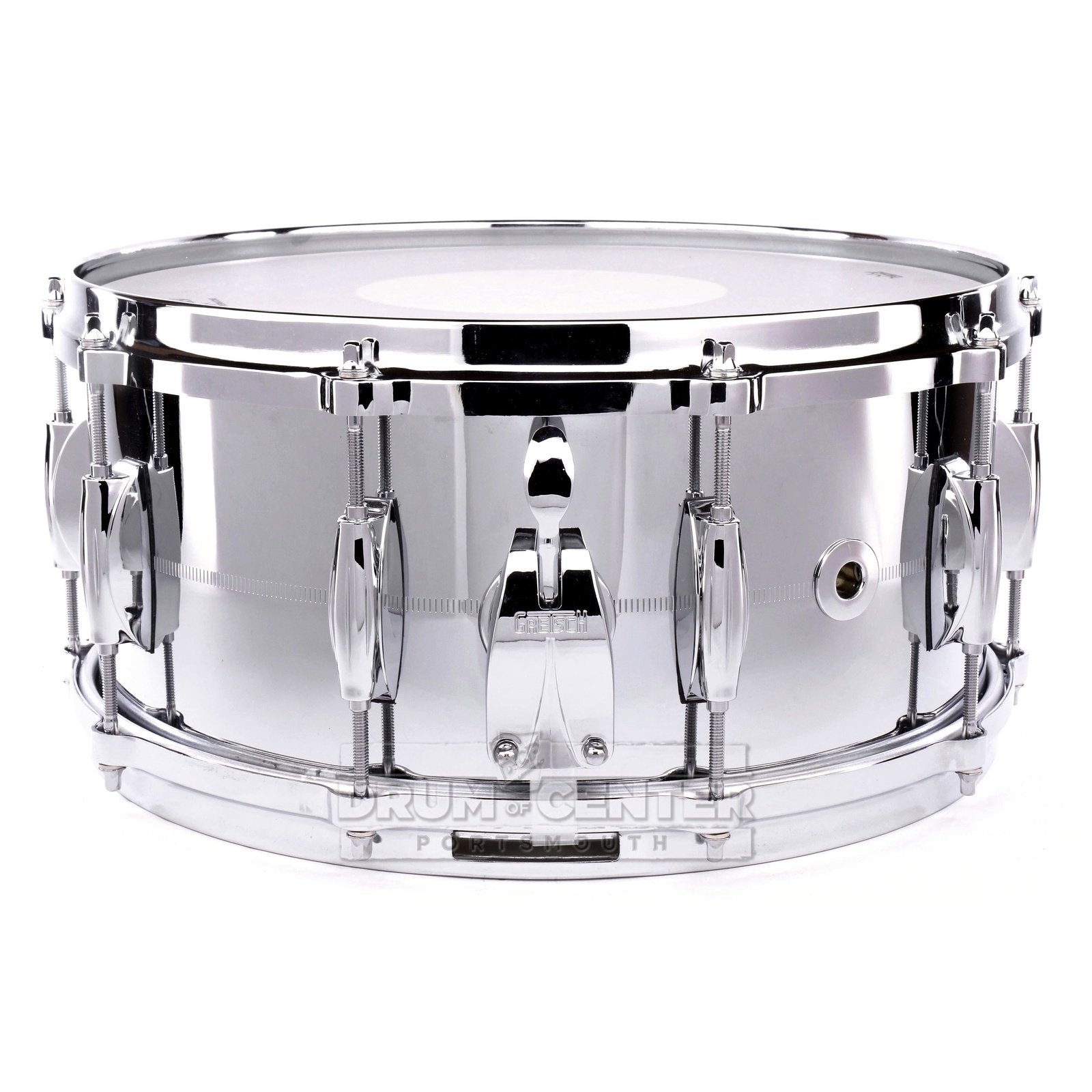 Gretsch Classic 4160 Hammered Chrome Over Brass Snare Drum - 14x5
