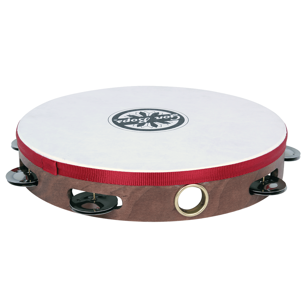 Gon Bops Single Row Wooden Tambourine w/Head