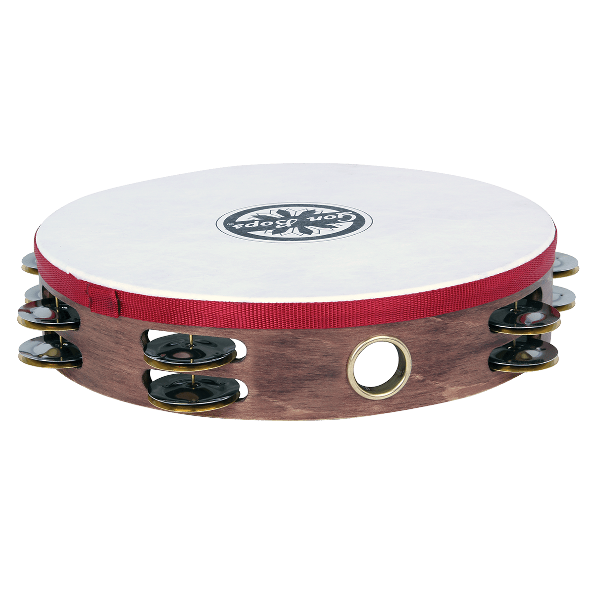 Gon Bops Double Row Wooden Tambourine w/Head