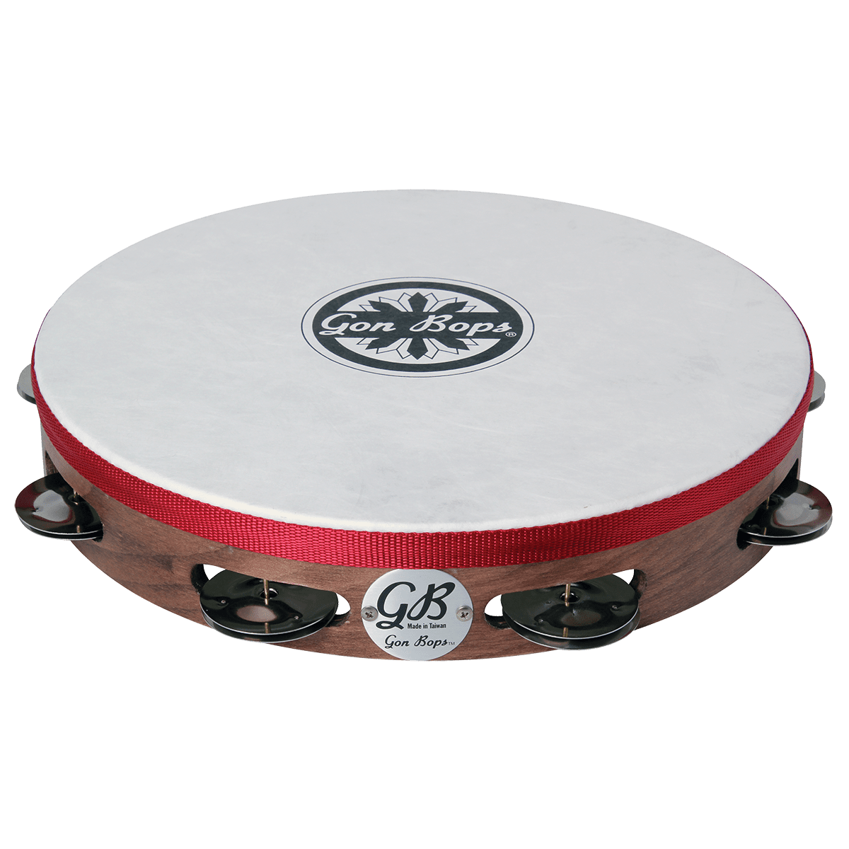 Gon Bops Single Row Wooden Tambourine w/Head