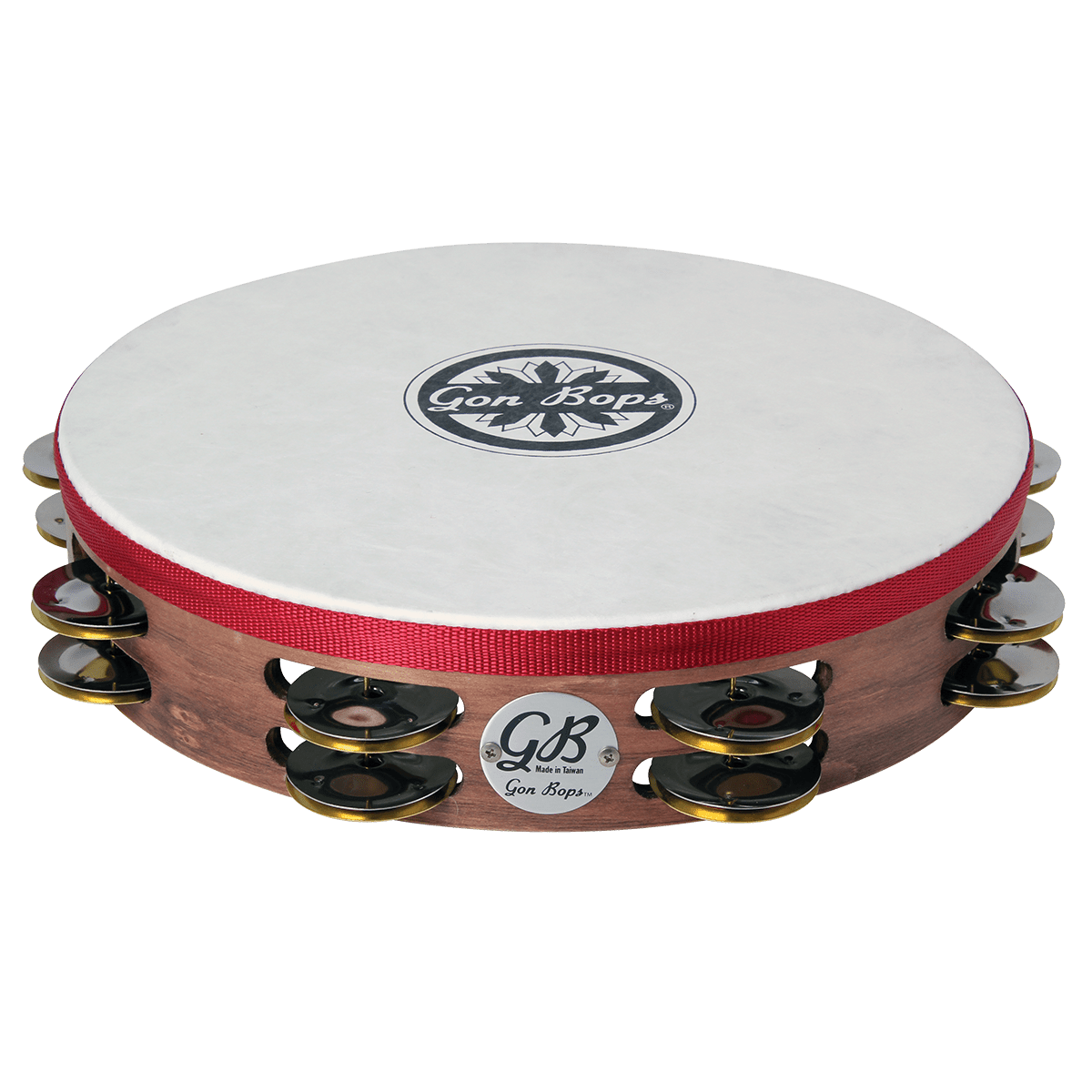 Gon Bops Double Row Wooden Tambourine w/Head