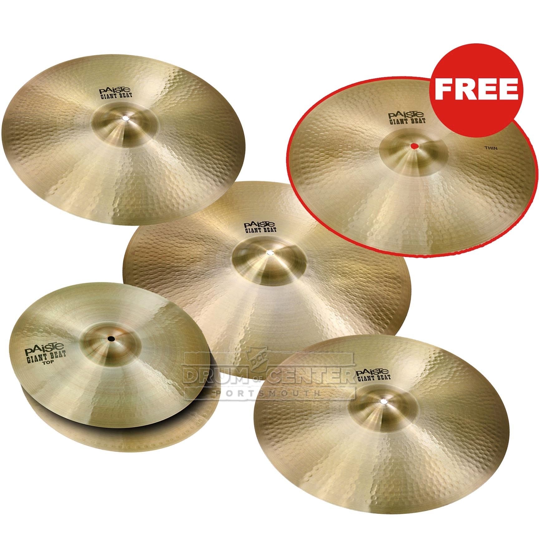 Paiste Giant Beat Giant Cymbal Box Set w/FREE Crash