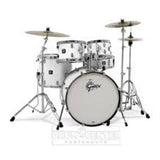 Gretsch Energy 5pc Drum Set with Hardware & Zildjian Cymbals - White
