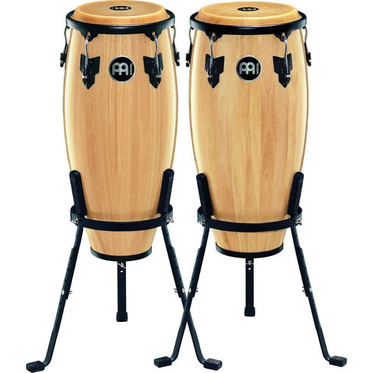 Meinl Headliner Wood Congas 10 & 11 Set, Incl. Basket Stands Natural