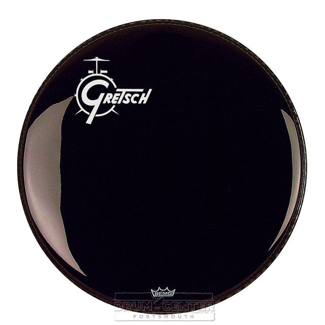 Gretsch Bass Drum Head Ebony 20 With Offset Logo