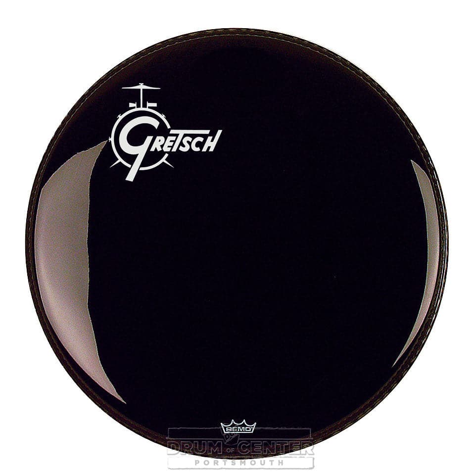 Gretsch Bass Drum Head Ebony 18 With Offset Logo