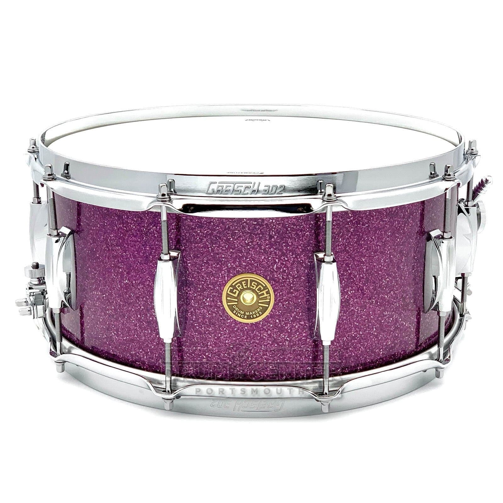 Gretsch Broadkaster Snare Drum 14x6.5 10-Lug Purple Glass w/Micro-Sensitive Strainer
