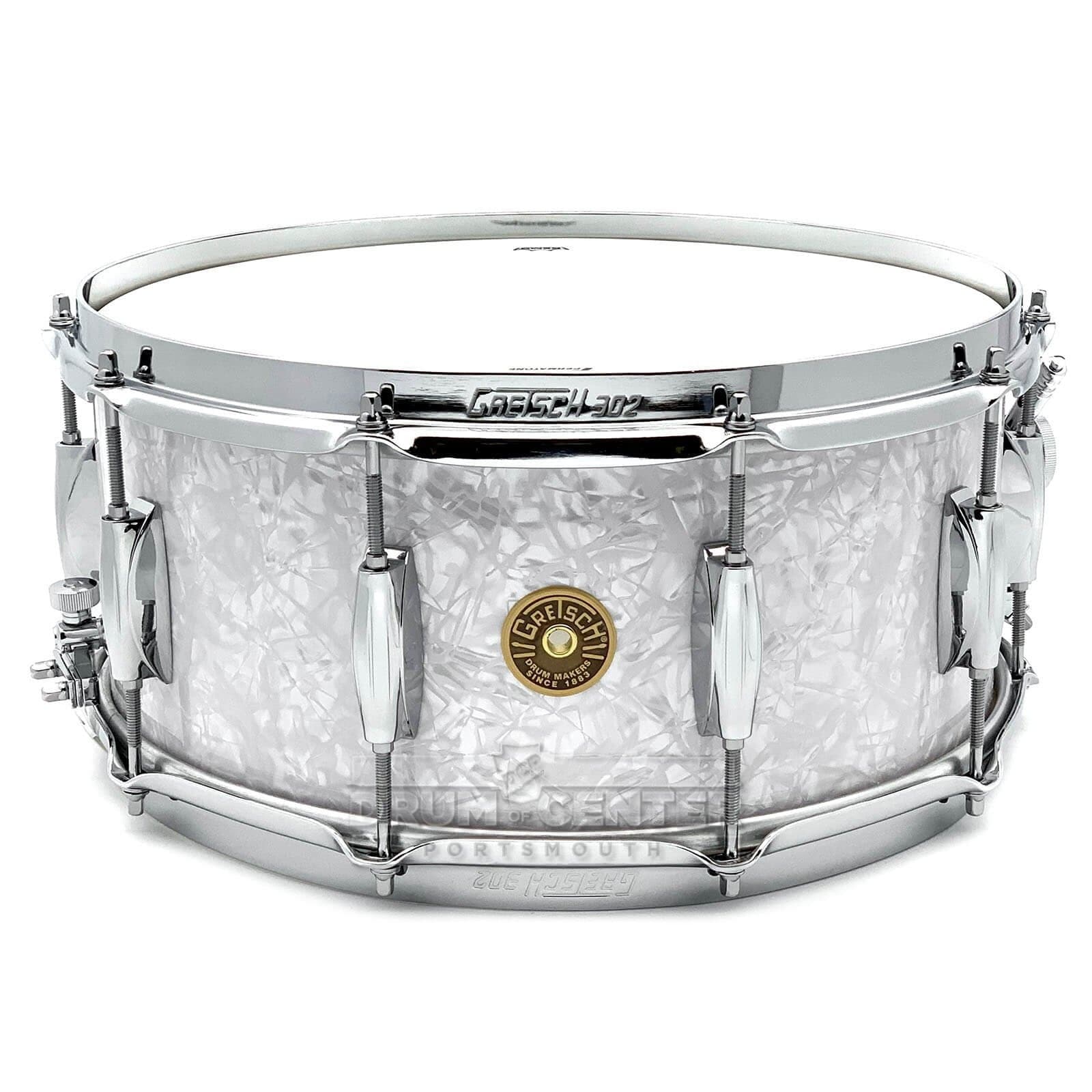 Gretsch Broadkaster Snare Drum 14x6.5 10-Lug Vintage Marine Pearl w/Micro-Sensitive Strainer