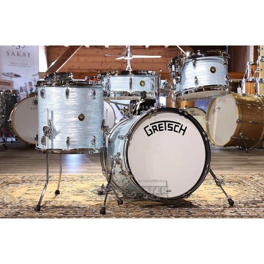 Gretsch Broadkaster 4pc Jazz Drum Set Vintage Oyster White