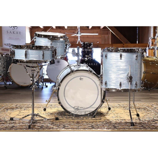 Gretsch Broadkaster 4pc Jazz Drum Set Vintage Oyster White