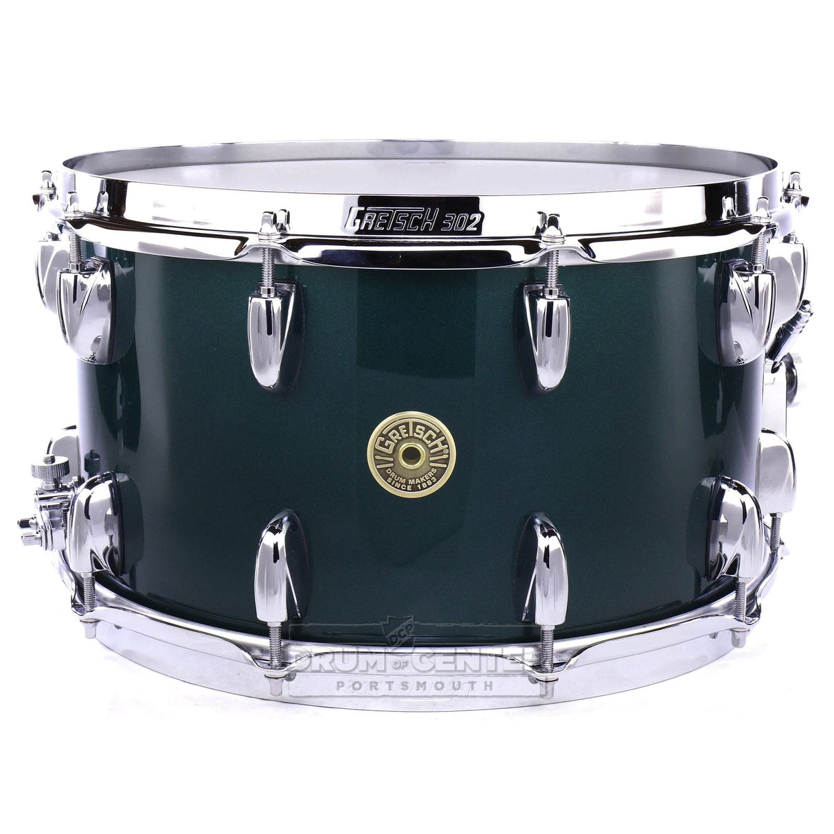 Gretsch Broadkaster Snare Drum 14x8 20-Lug Cadillac Green Gloss w/Micro-Sensitive Strainer
