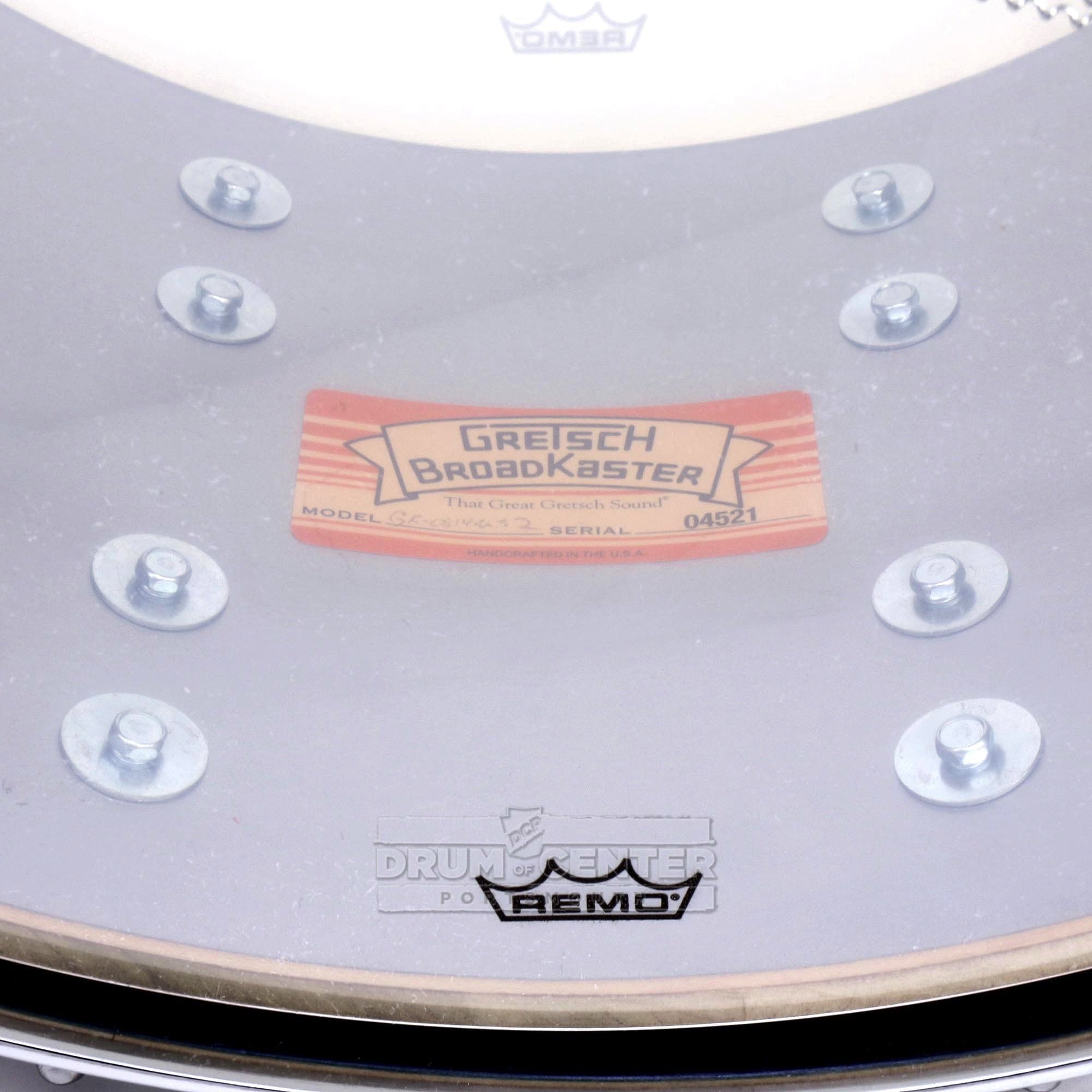 Gretsch Broadkaster Snare Drum 14x8 20-Lug Cadillac Green Gloss w/Micro-Sensitive Strainer