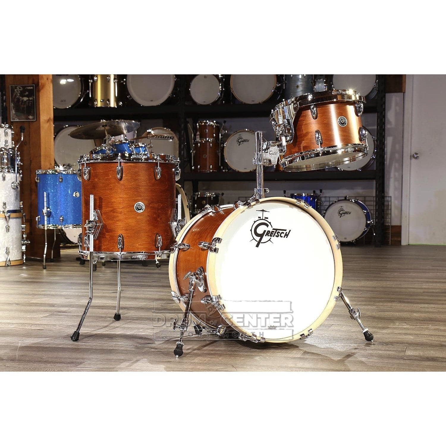 Gretsch Brooklyn 3pc Jazz Drum Set Satin Mahogany