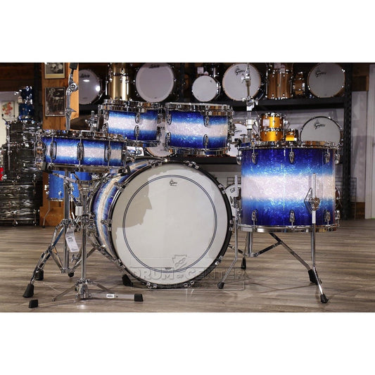 Gretsch Brooklyn 5pc Euro Drum Set Blue Burst Pearl