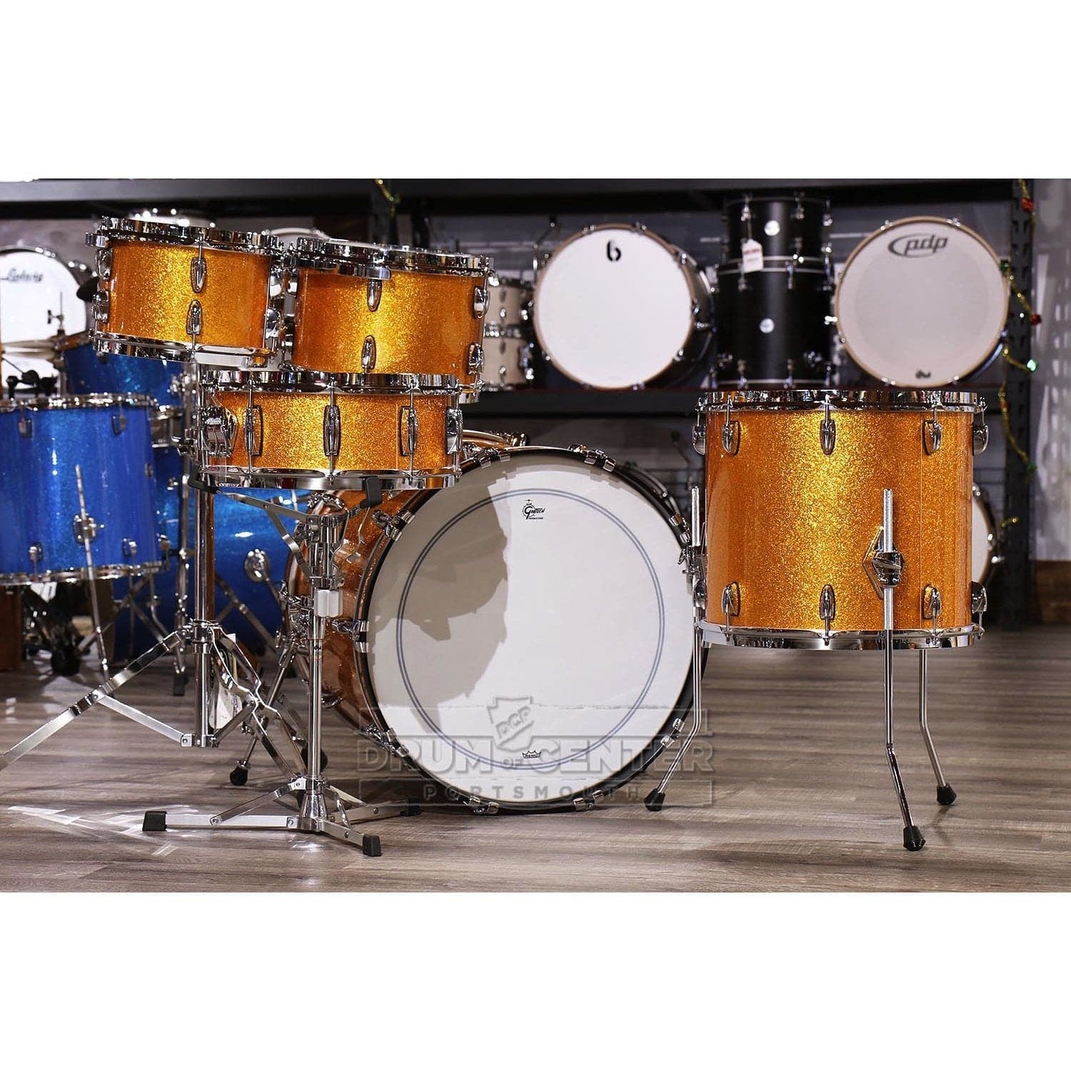 Gretsch Brooklyn 5pc Euro Drum Set Gold Sparkle