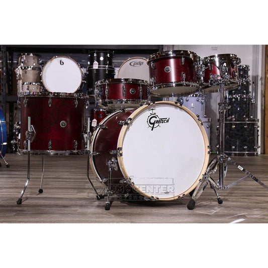 Gretsch Brooklyn 5pc Euro Drum Set Satin Cherry Red