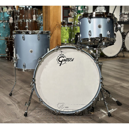 Gretsch Brooklyn 3pc Classic Drum Set Satin Ice Blue Metallic