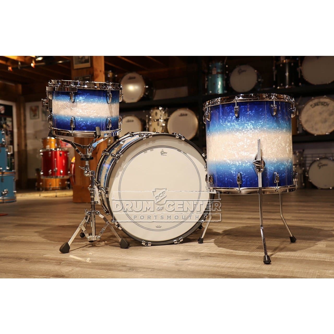 Gretsch Brooklyn 3pc Classic Drum Set Blue Burst