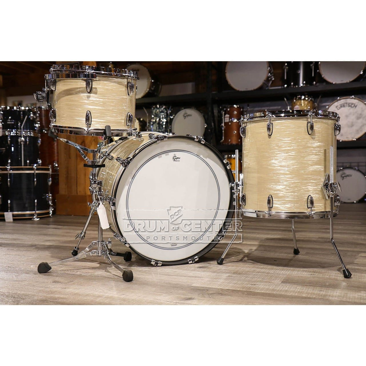 Gretsch Brooklyn 3pc Classic Drum Set Creme Oyster