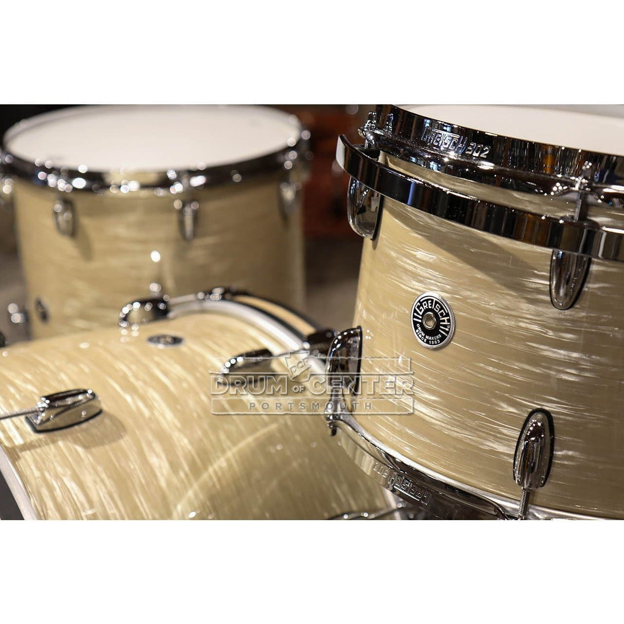 Gretsch Brooklyn 3pc Classic Drum Set Creme Oyster