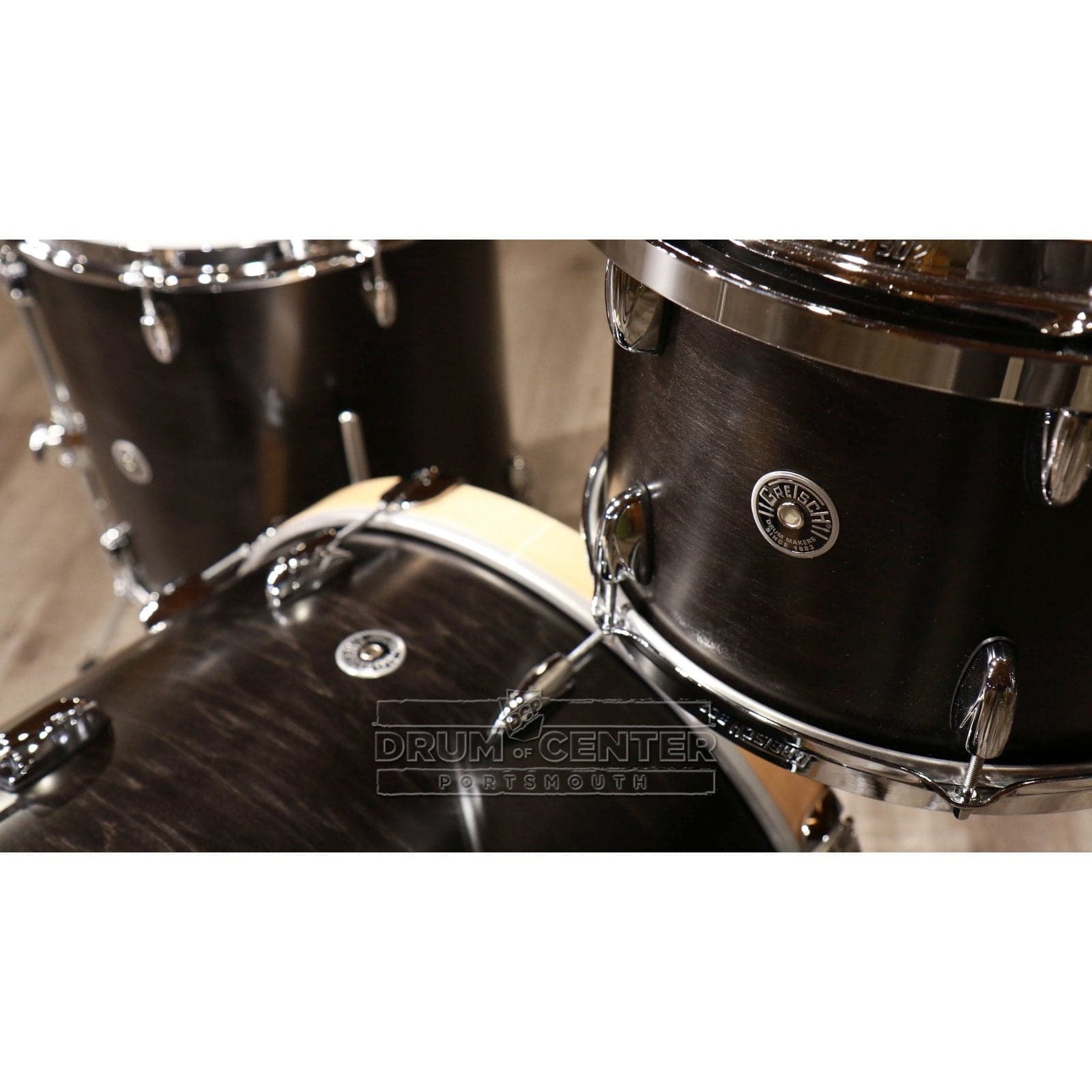 Gretsch Brooklyn 3pc Classic Drum Set Satin Dark Ebony