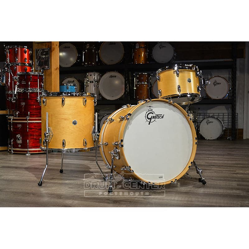 Gretsch Brooklyn 3pc Rock Drum Set Satin Natural