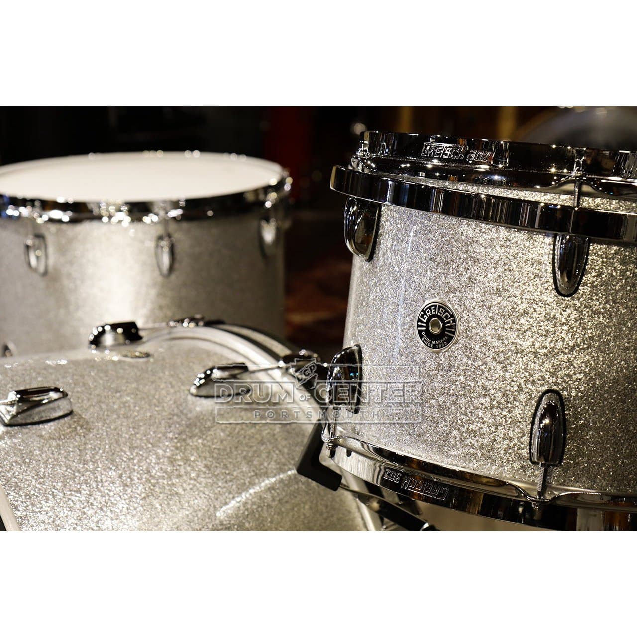 Gretsch Brooklyn 3pc Classic Drum Set Silver Sparkle