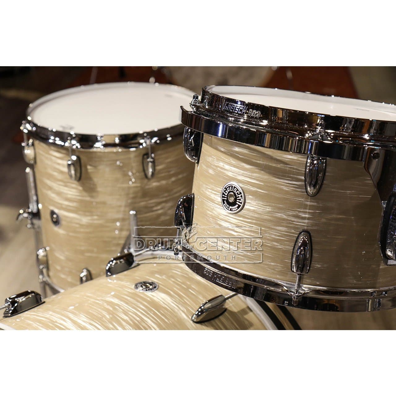 Gretsch Brooklyn 4pc Drum Set Creme Oyster