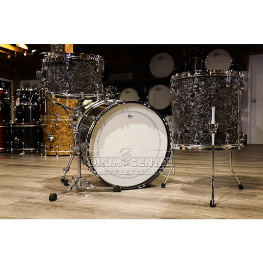 Gretsch Brooklyn 3pc Drum Set Deep Black Marine Pearl